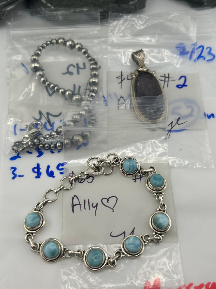 RESERVED FOR: Ally- 2/23/2025 Show -3 Sterling Silver Items