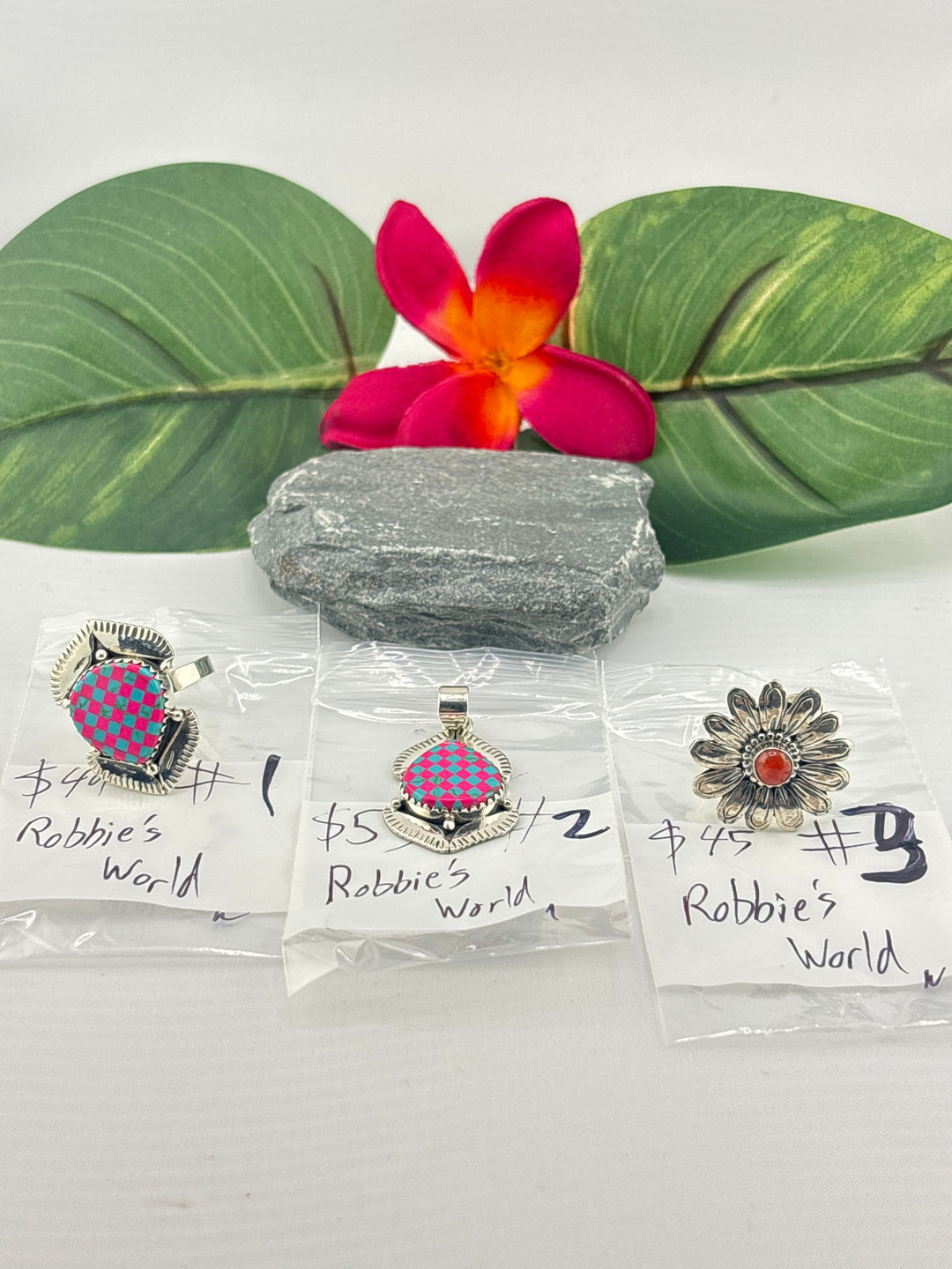RESERVED FOR: Robbie's World - 4/4/2025 Friday App show Live Show -  3 Sterling Silver Items