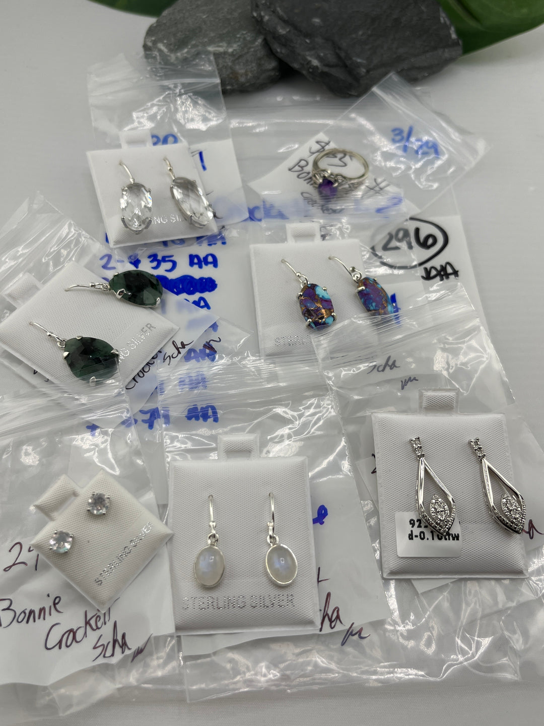 RESERVED FOR: Bonnie Crockett Scha- 3/29/2025 The Collective Boutique App Live Show - 7 Sterling Silver Items