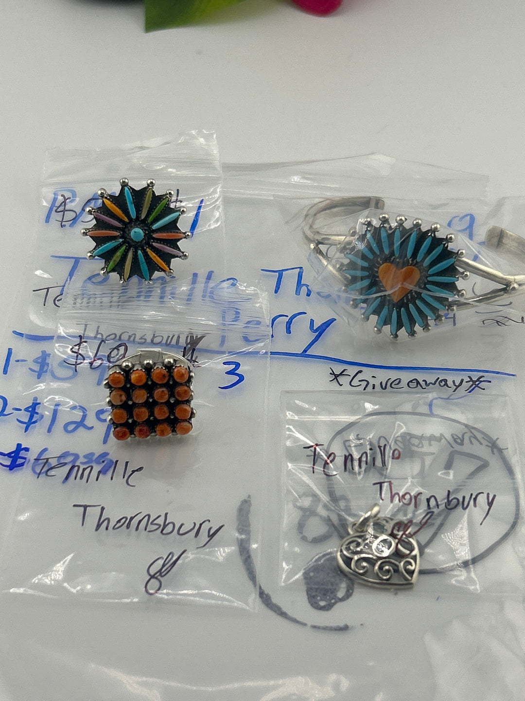 PM SHOW 48HR - RESERVED FOR: Tennille Thornsbury Perry - 9/7/2025 FL tiktok Live Show - 3 Sterling Silver Items