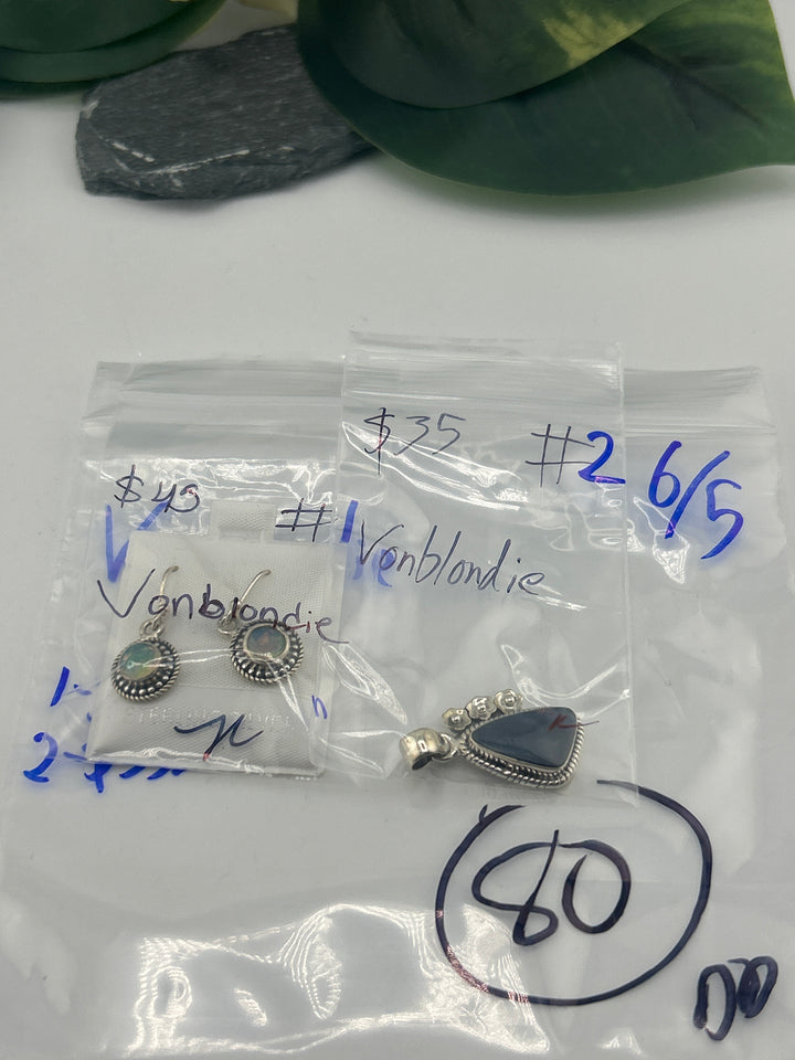 RESERVED FOR: Vonblondie - 6/5/2025 tiktok (48 hr) Reservation Live Show - 2 Sterling Silver Items