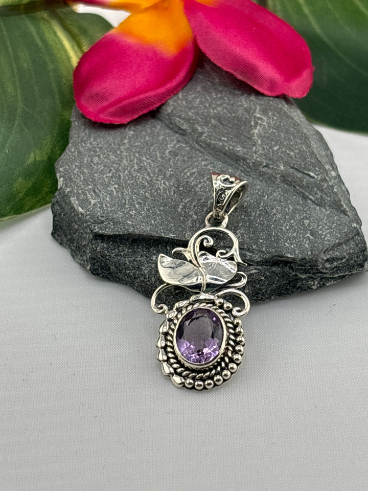 Amethyst Bali Pendant