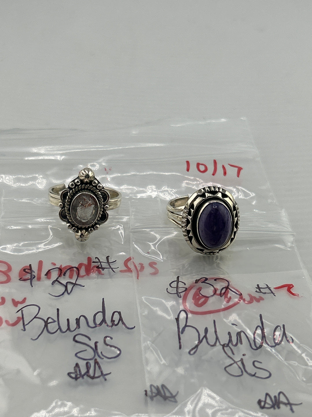 AM SHOW 48HR RESERVED FOR: Belinda Sis - 10/17/2025 FL tiktok Live Show - 2  Sterling Silver Items