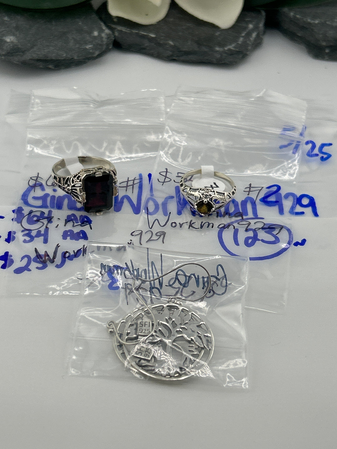 RESERVED FOR: Gina Workman929 - 5/25/2025 tiktok Live Show -3  Sterling Silver Items