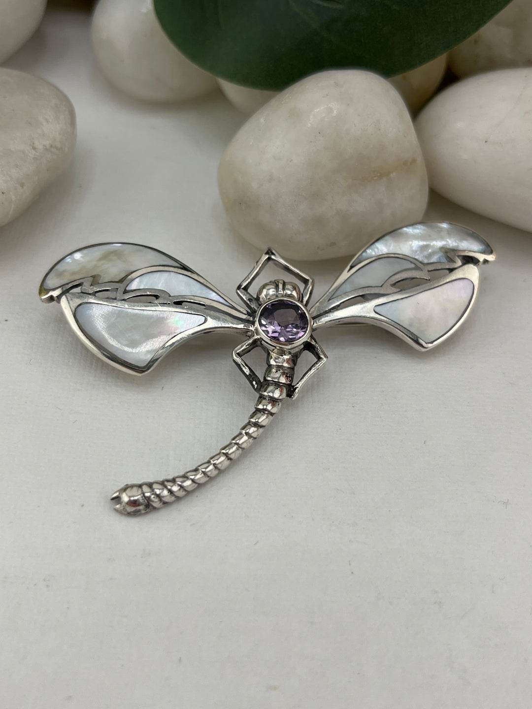 FB Bali MOP Dragonfly Pendant