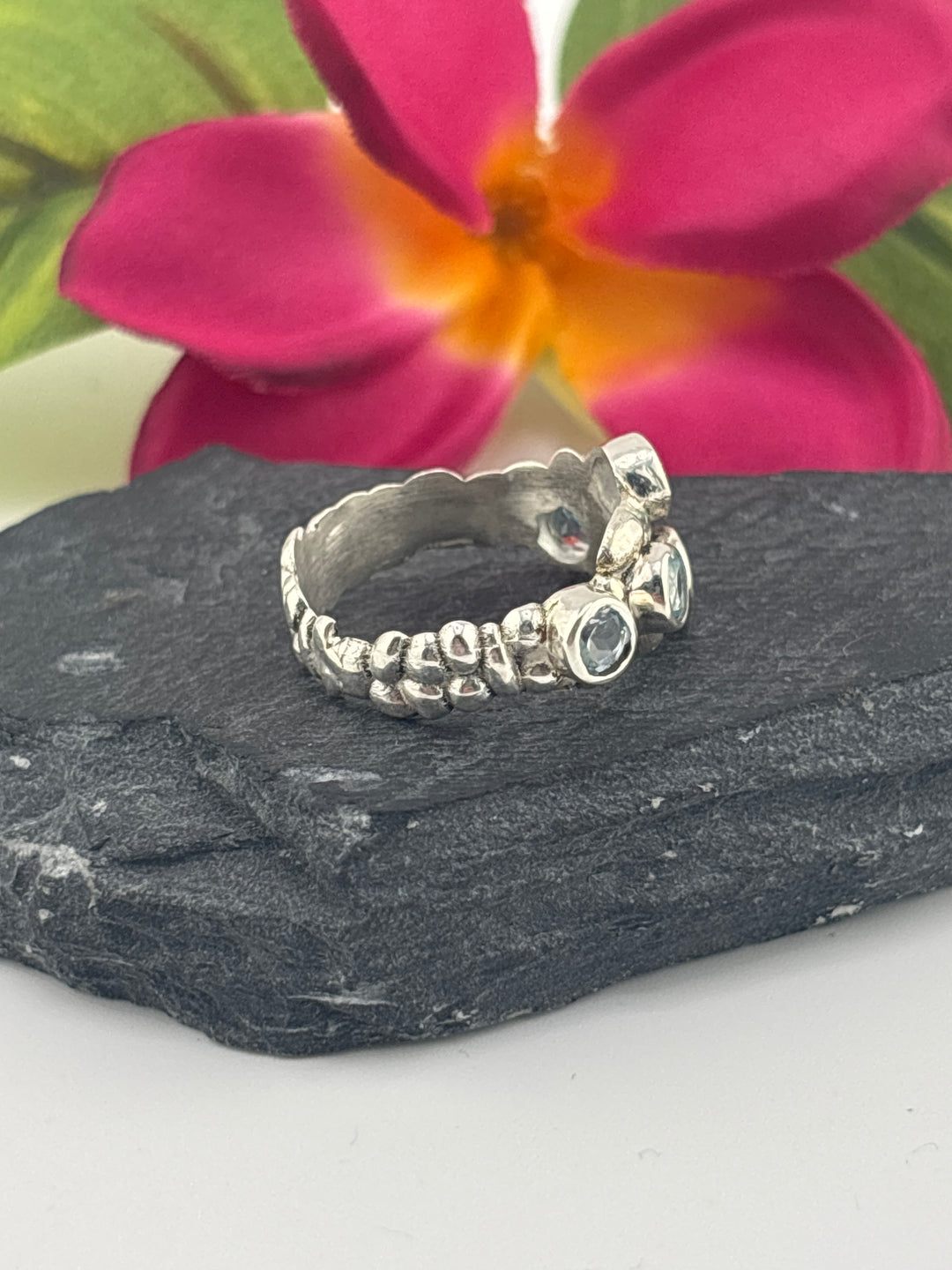 Topaz and 925 Sterling Silver Ring Size 9.25