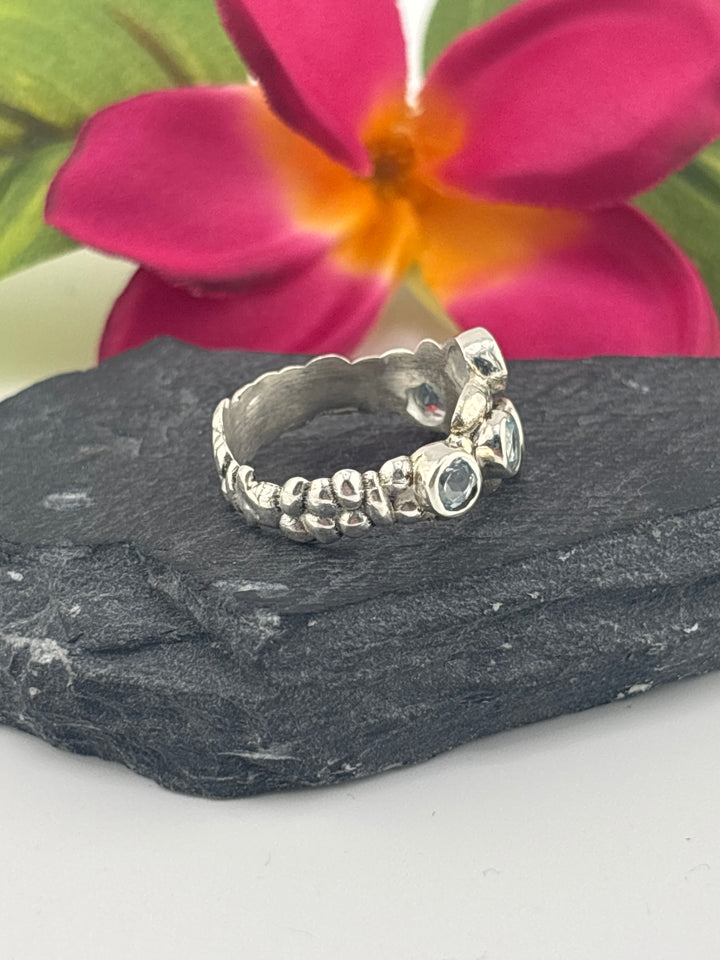 Topaz and 925 Sterling Silver Ring Size 9.25