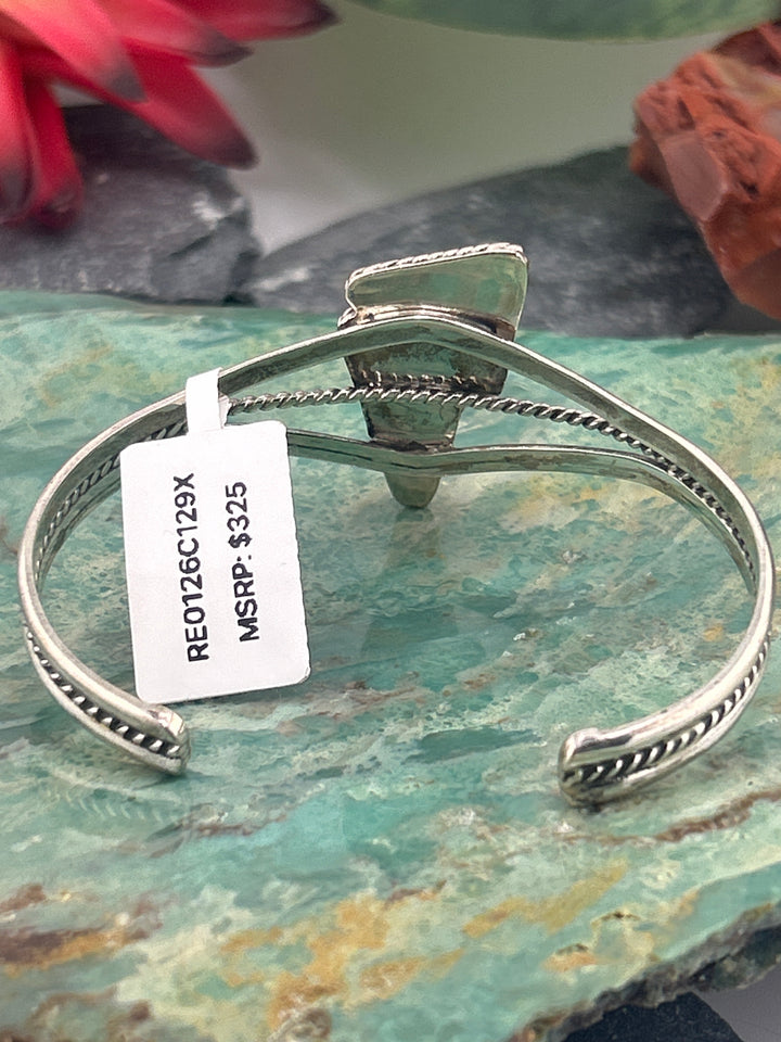 Regie 925 Sterling Silver Multi-stone Lightening Bolt Cuff