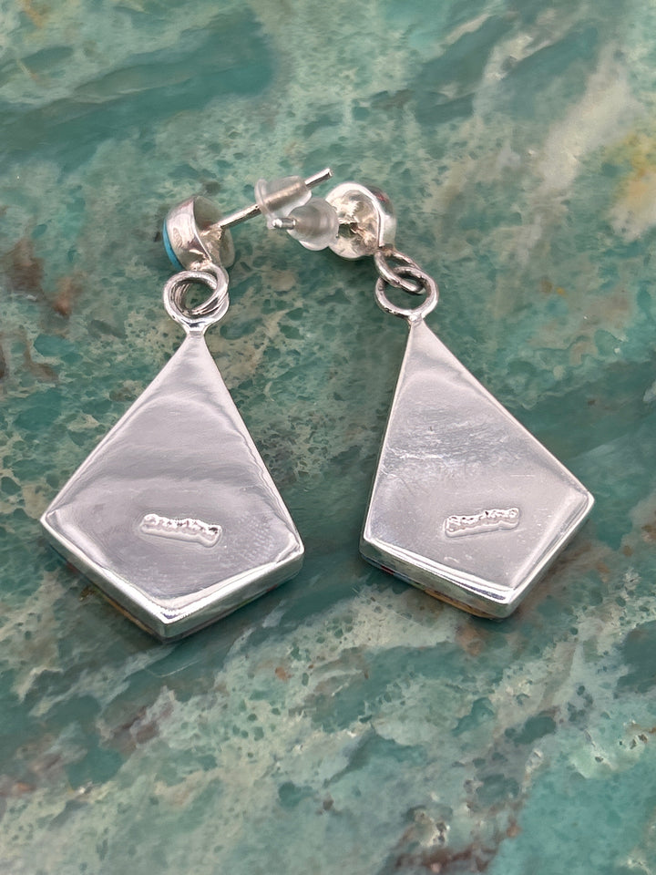 Regie 925 Sterling Silver Mosaic Multi-stone Earrings