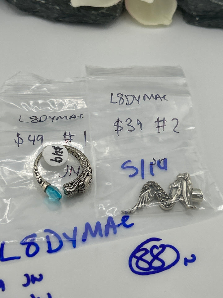 RESERVED FOR: L8DYMAC- 5/14/2025 tiktok Live Show - 2 Sterling Silver Items