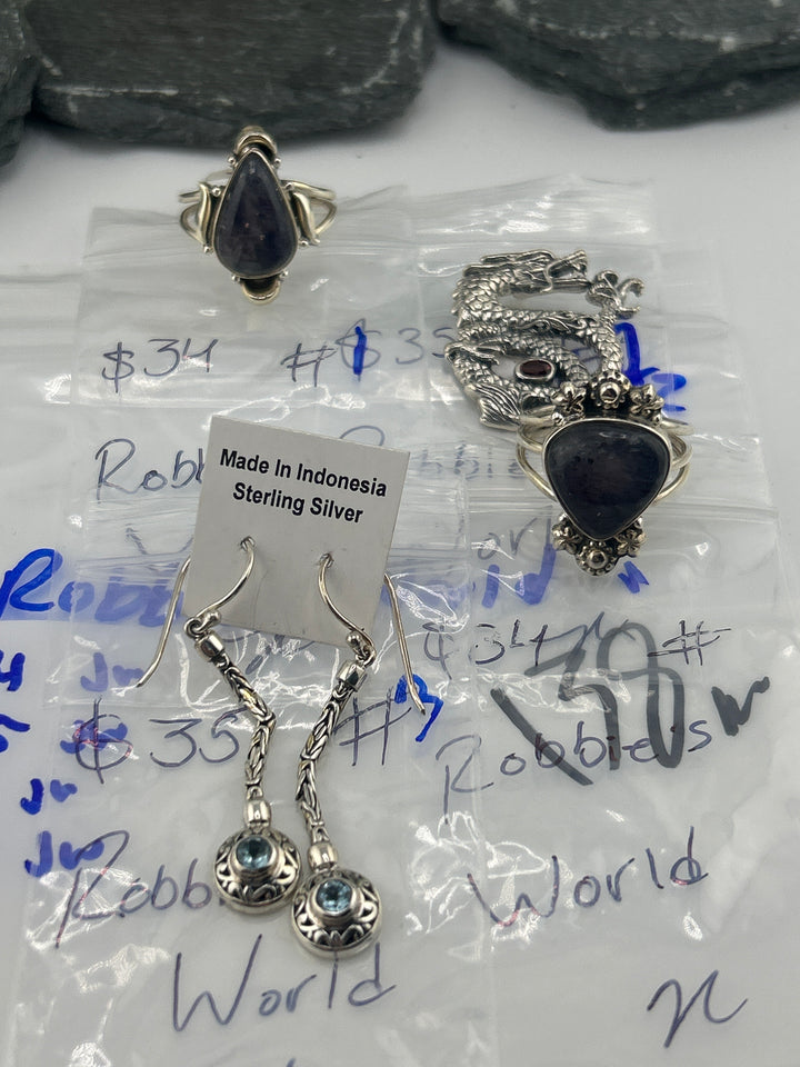 RESERVED FOR:  Robbie's World- 5/22/2025 tiktok Live Show - 4 Sterling Silver Items