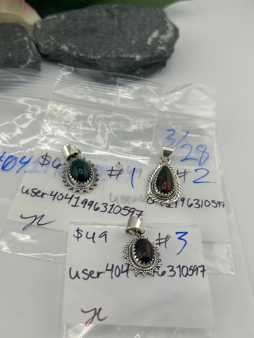 RESERVED FOR: user4041996310597 - 3/28/2025 tiktok Live Show -3 Sterling Silver Items