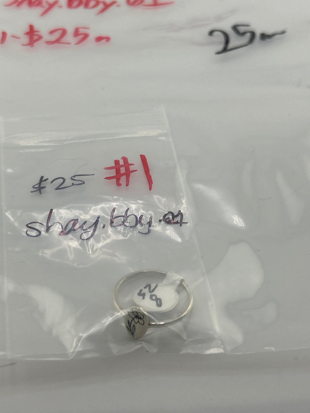 AM SHOW 48HR - RESERVED FOR: shay.bby.01 - 9/5/2025 FL tiktok Live Show - 1 Sterling Silver Items