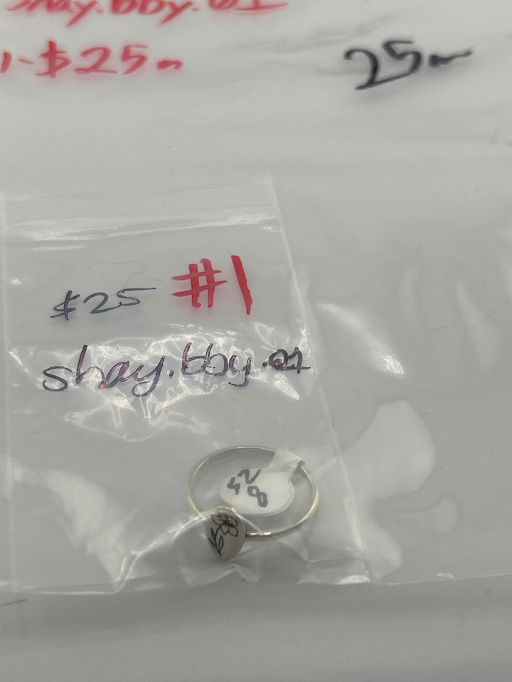 AM SHOW 48HR - RESERVED FOR: shay.bby.01 - 9/5/2025 FL tiktok Live Show - 1 Sterling Silver Items