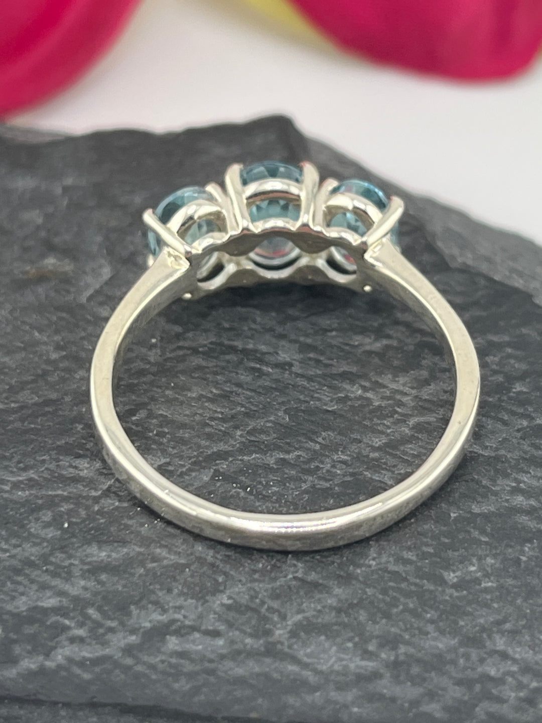 Blue Topaz and 925 Sterling Silver Ring