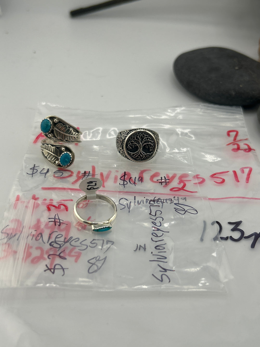 AM SHOW 48HR - RESERVED FOR: Sylviareyes517 -7/22/2025 FL tiktok Live Show - 3 Sterling Silver Items