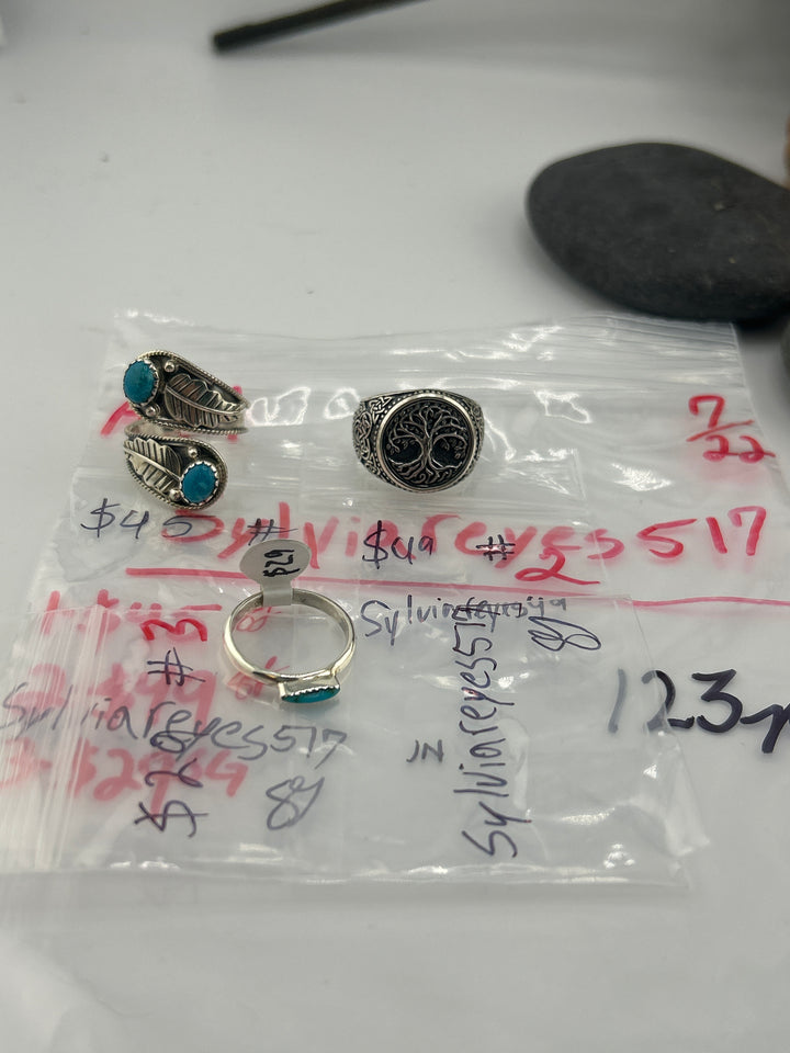 AM SHOW 48HR - RESERVED FOR: Sylviareyes517 -7/22/2025 FL tiktok Live Show - 3 Sterling Silver Items