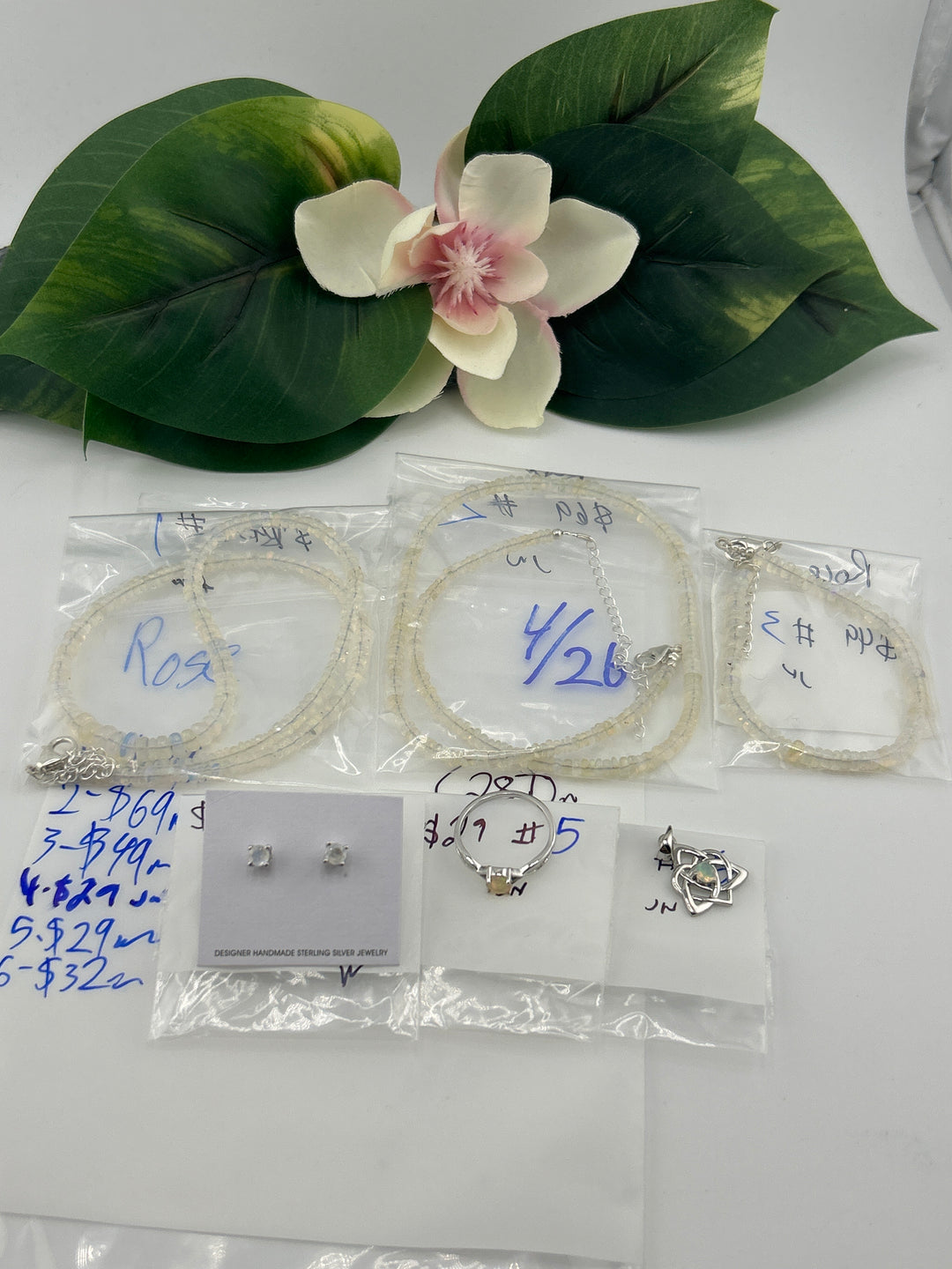 RESERVED FOR: Rose - 4/26/2025 tiktok Live Show -6  Sterling Silver Items