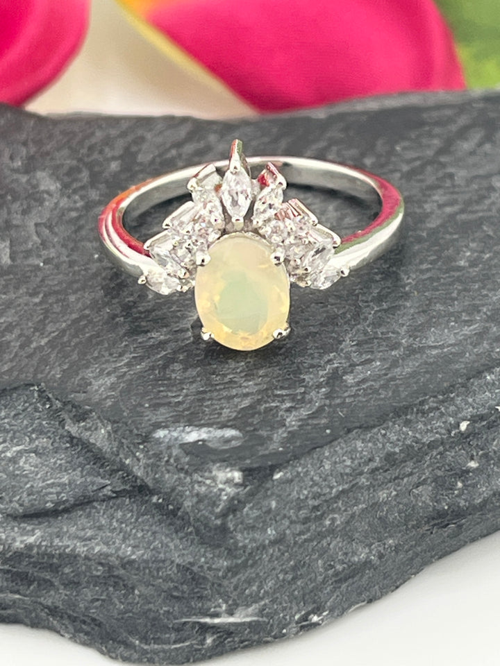 Ethopian Opal and 925 Sterling Silver Ring