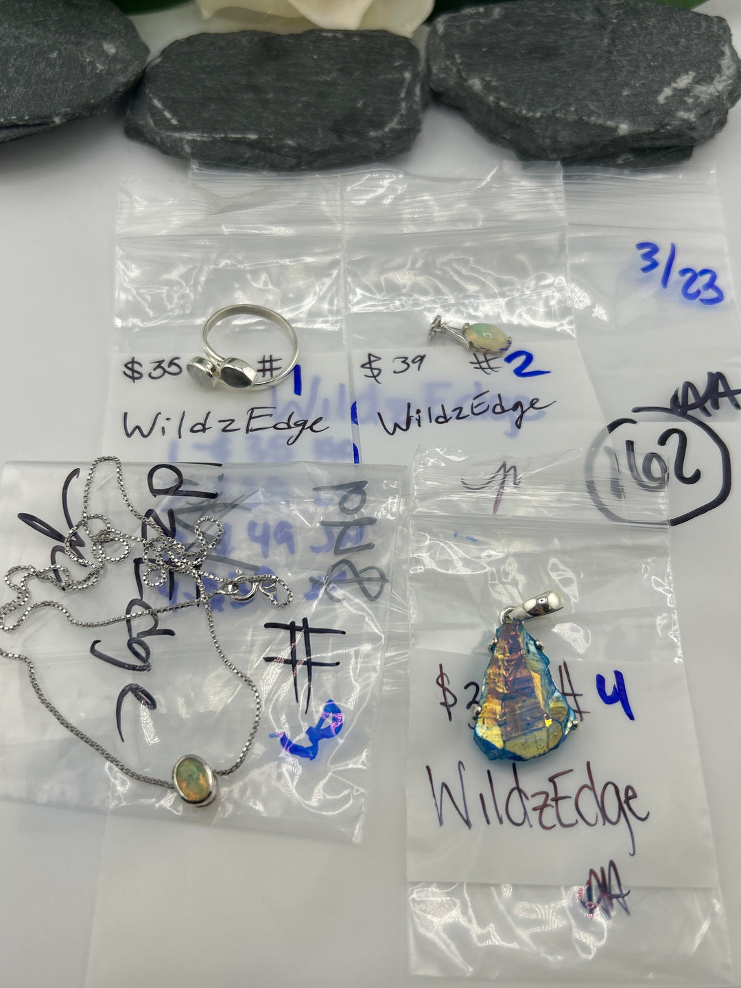 RESERVED FOR: WildzEdge- 3/23/2025 Live Show - 4 Sterling Silver Items