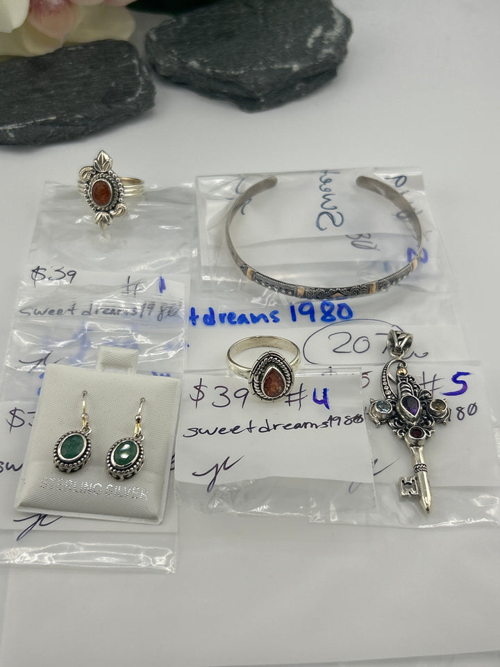 RESERVED FOR: sweetdreams1980 - 4/3/2025 Tiktok Live Show -5 Sterling Silver Items