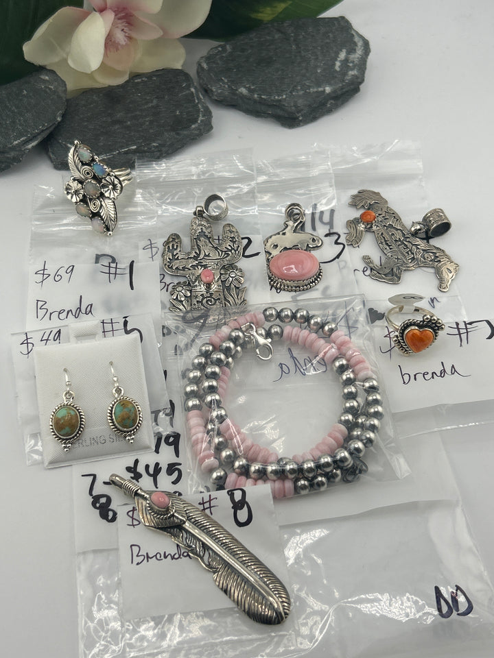 RESERVED FOR: Brenda  - 4/4/2025 Friday App show Live Show -  8 Sterling Silver Items