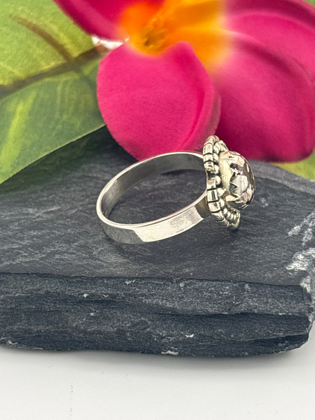 Wild horse jasper and 925 Sterling Silver Ring