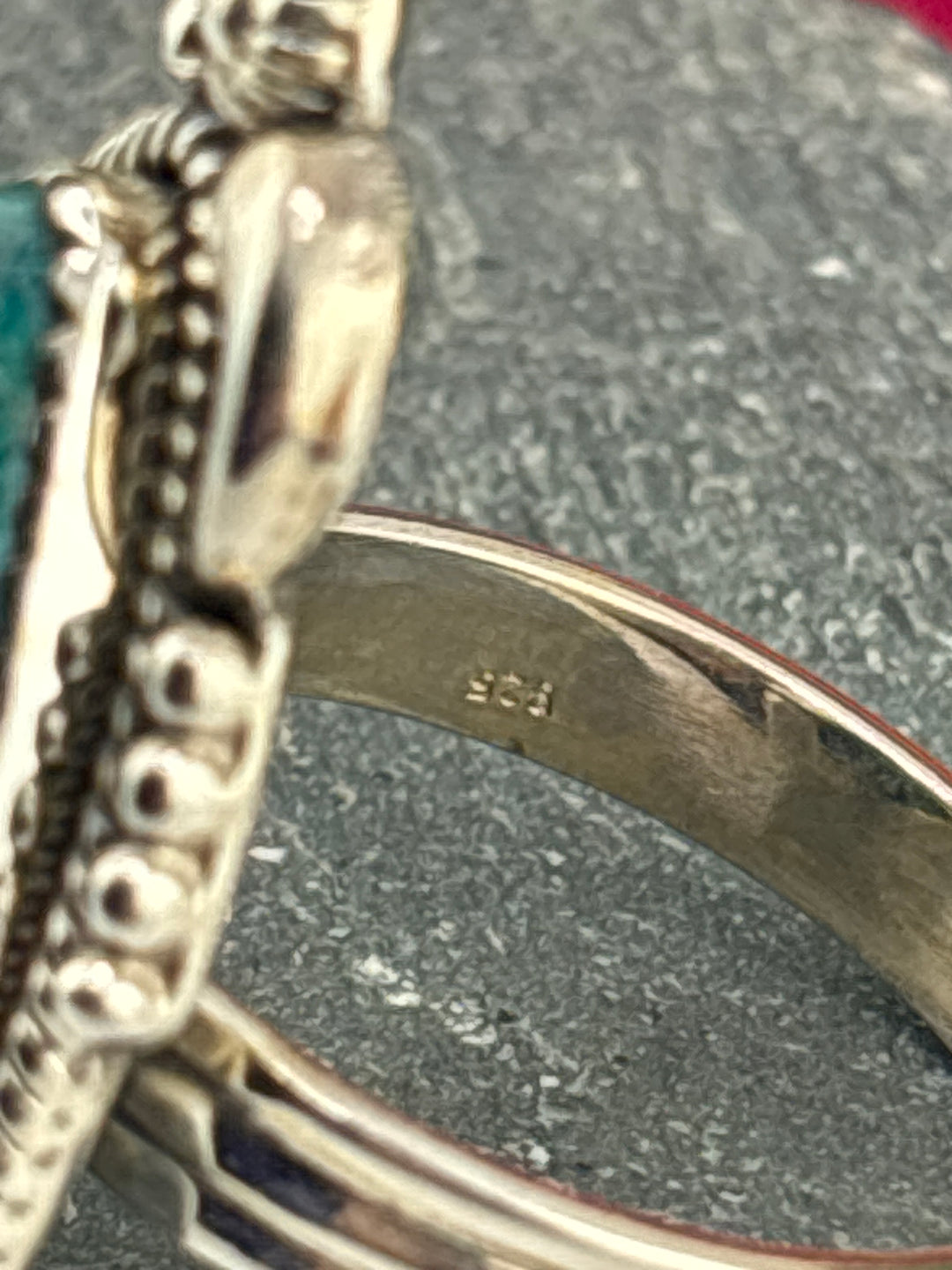 Opalized Wood Ring Size 11