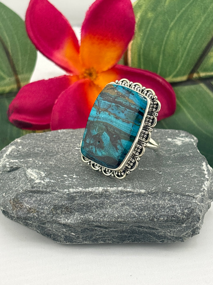 Opalized Wood Ring Size 11.25
