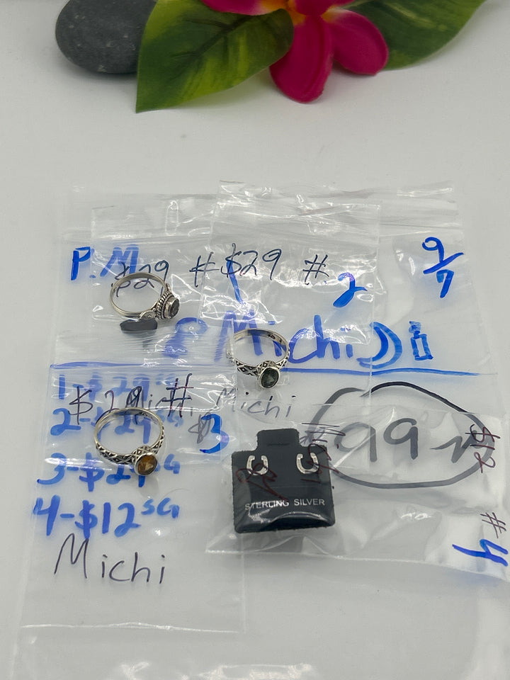 PM SHOW 48HR - RESERVED FOR: 🖤🗝️Michi🌙🕯️ - 9/7/2025 FL tiktok Live Show - 4 Sterling Silver Items