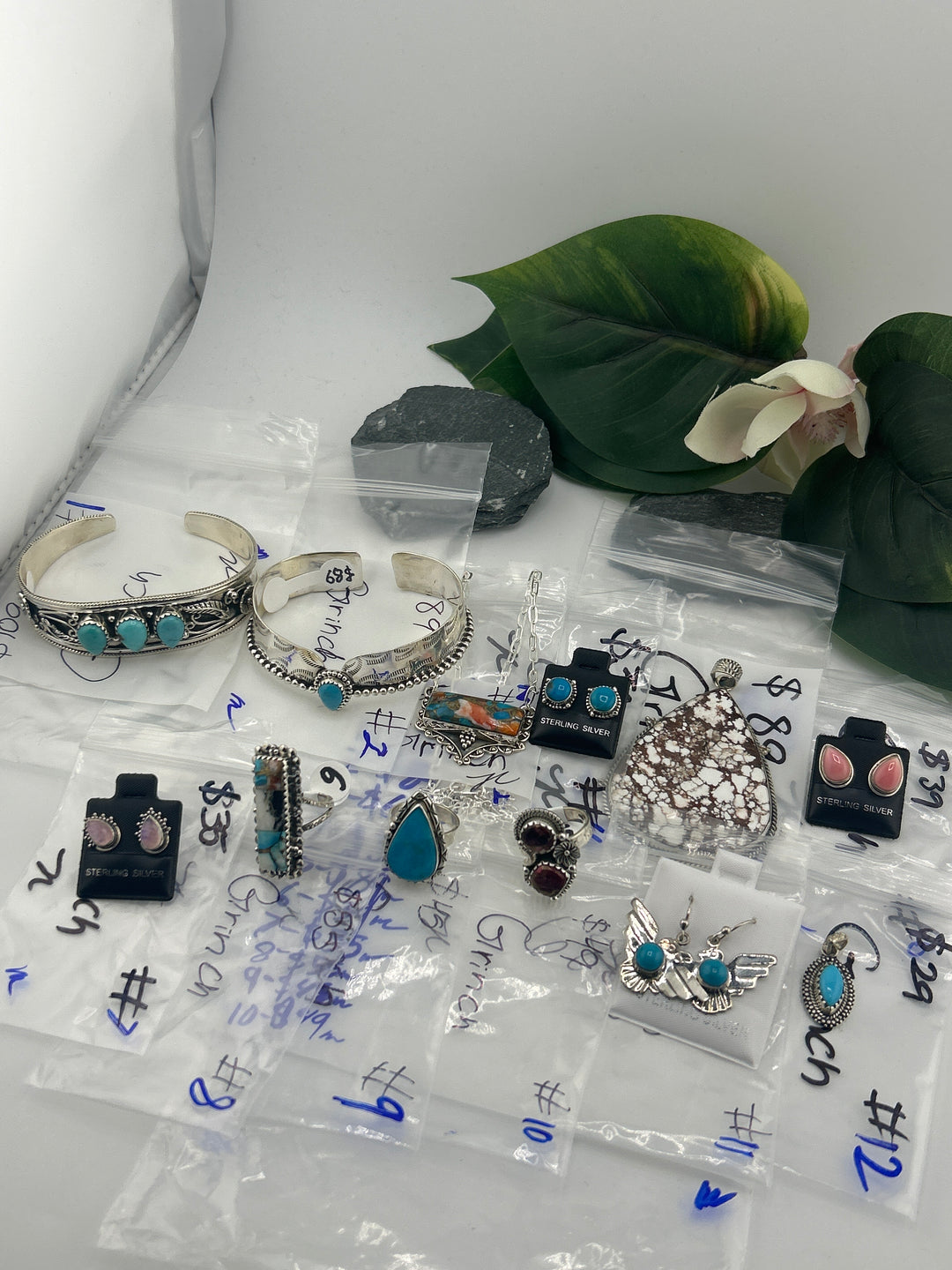 RESERVED FOR: Grinch - 5/8/2025 tiktok Live Show - 12 Sterling Silver Items