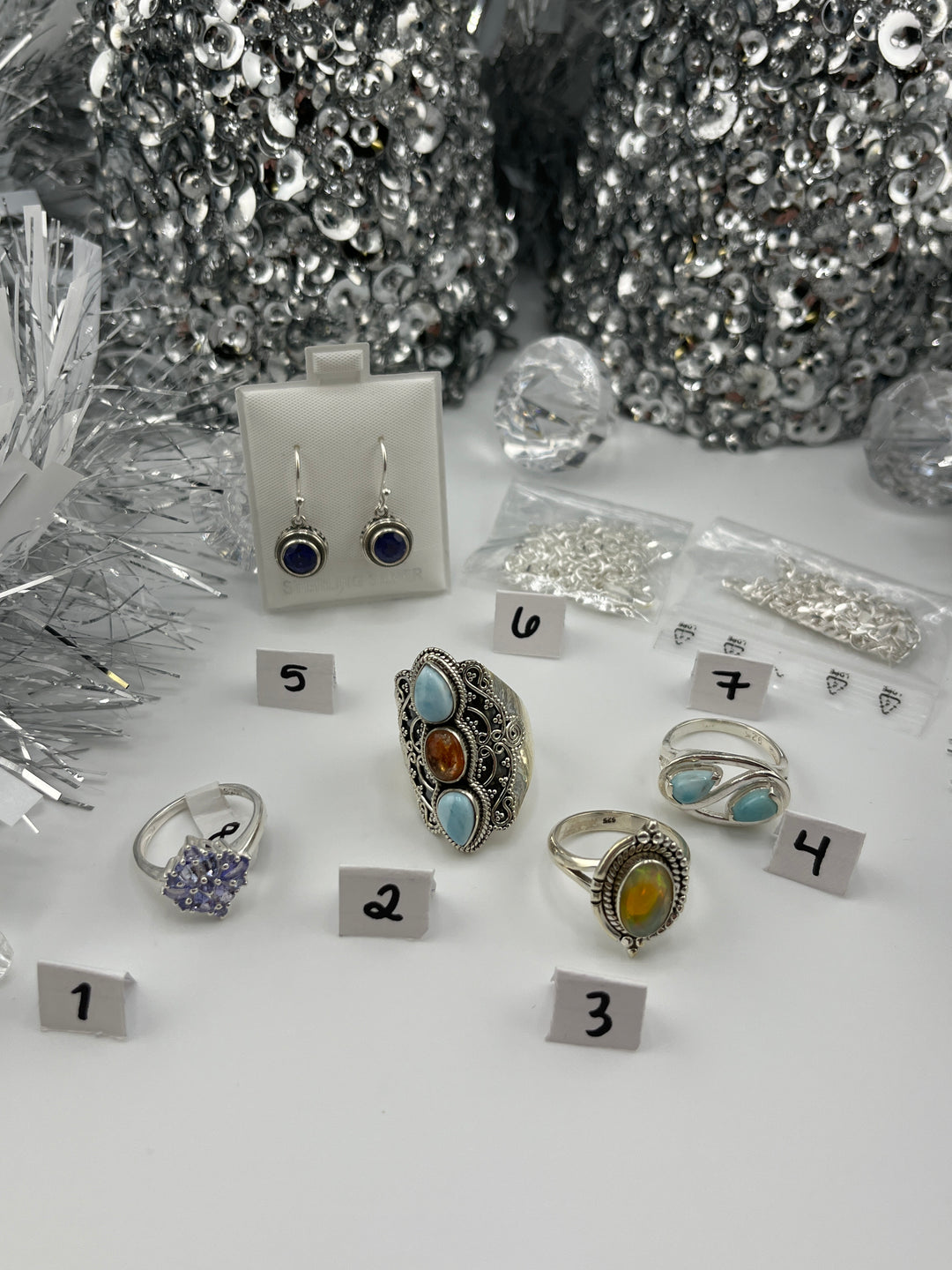 RESERVED FOR:  Elizabeth Hartless-11/27/2024 - 7 Sterling Silver Items