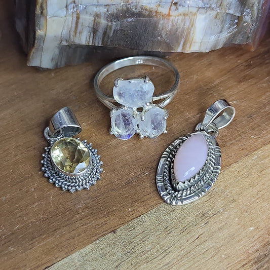 The Real Moonstoned - 3 Sterling Silver Items