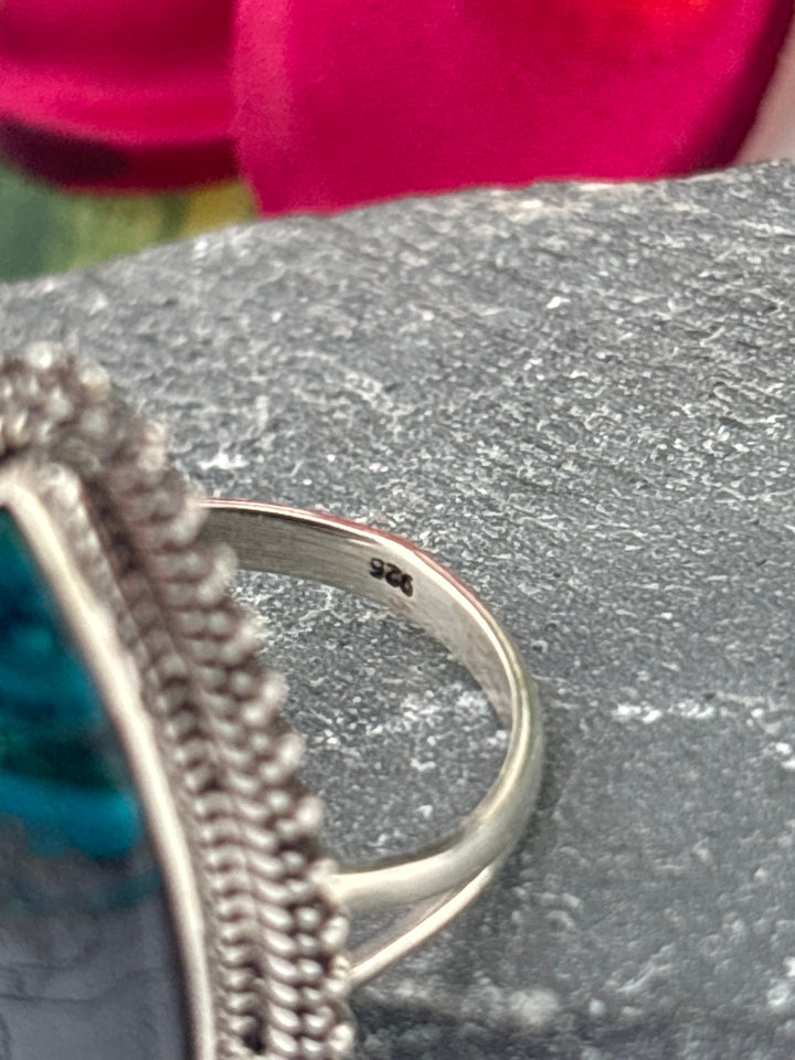 Opalized Wood Ring Size 11