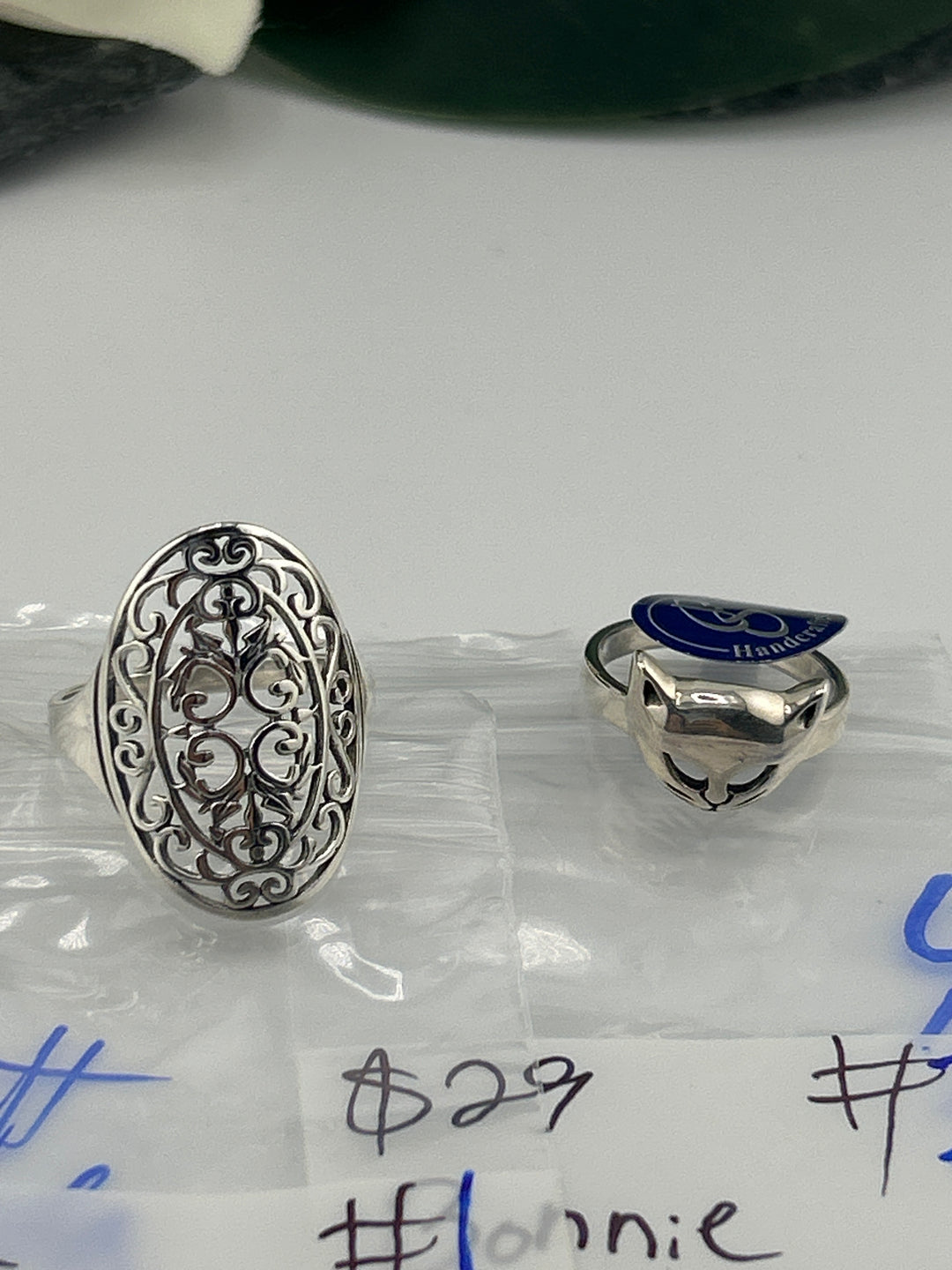 RESERVED FOR: Bonnie Crockett Scha - 4/25/2025 tiktok Live Show - 2 Sterling Silver Items