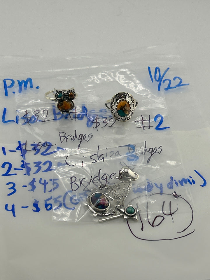 PM SHOW 48HR - RESERVED FOR: Lisa Bridges - 10/22/2025 FL tiktok Live Show - 4 Sterling Silver Items