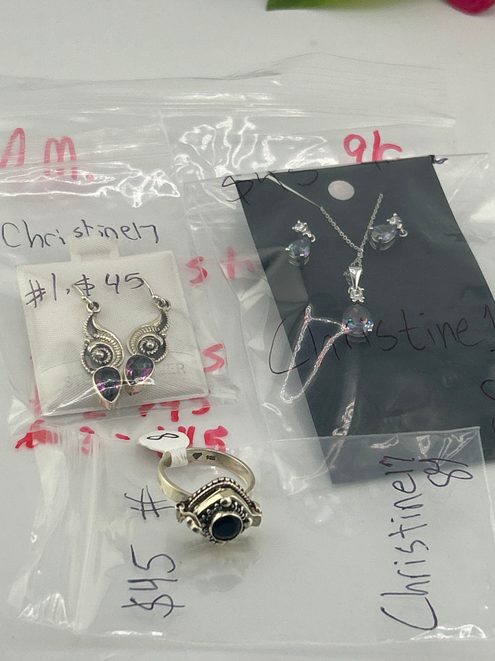 AM SHOW 48HR - RESERVED FOR: Christine17 - 9/9/2025 FL tiktok Live Show - 3 Sterling Silver Items