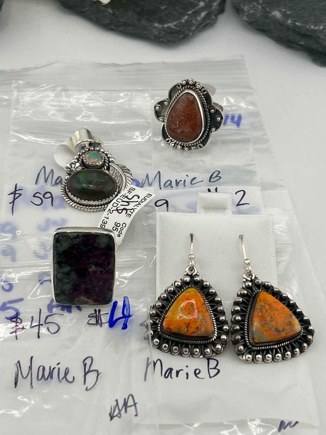 RESERVED FOR: MarieB- 5/14/2025 tiktok Live Show -4  Sterling Silver Items