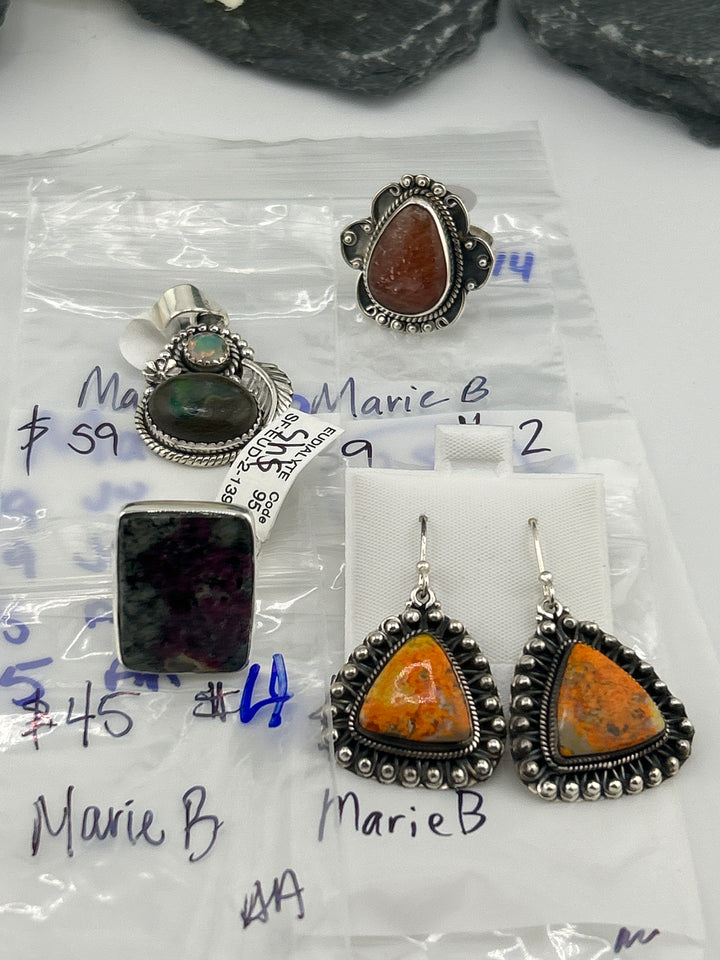 RESERVED FOR: MarieB- 5/14/2025 tiktok Live Show -4  Sterling Silver Items