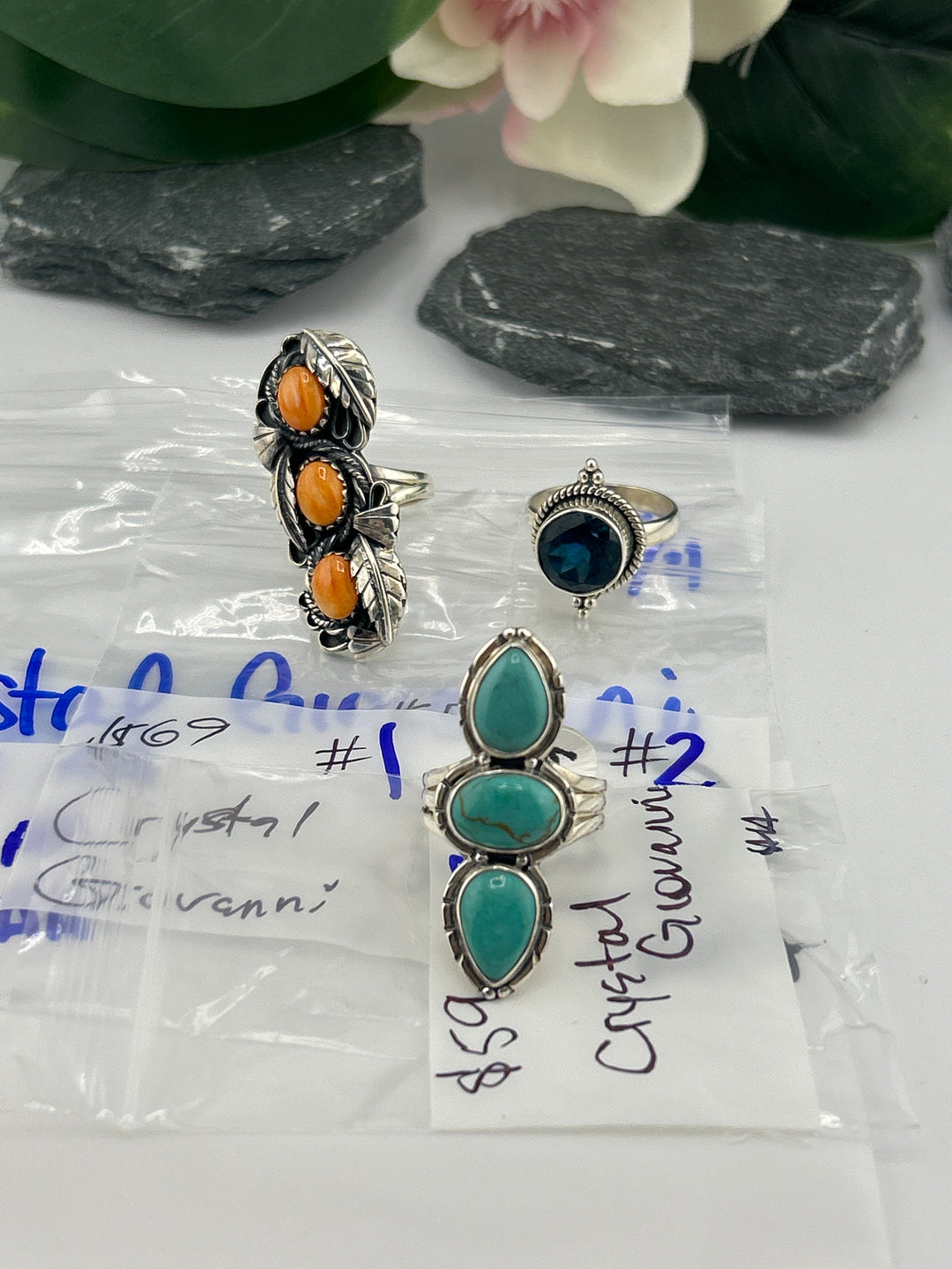 RESERVED FOR: Crystal Giovanni - 5/4/2025 tiktok Live Show - 3 Sterling Silver Items