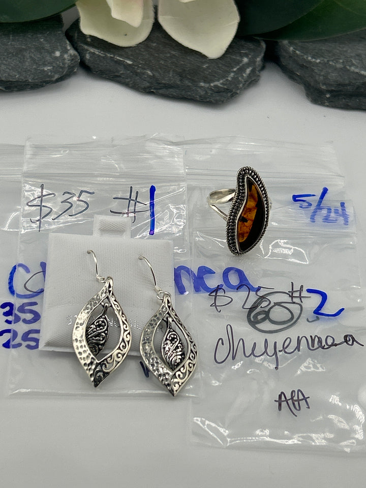 RESERVED FOR: Cheyennea  - 5/24/2025 tiktok Live Show - 2 Sterling Silver Items