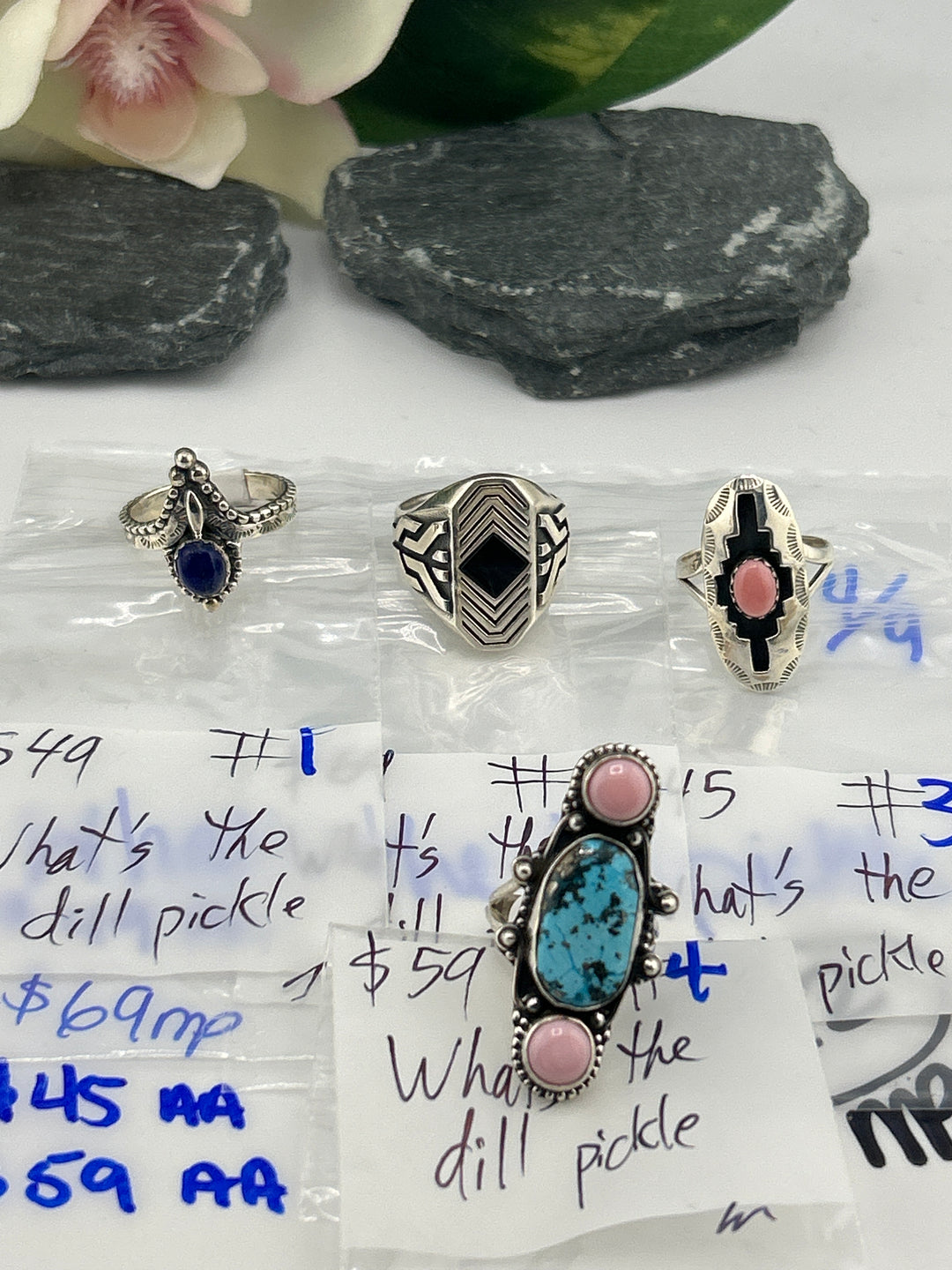 RESERVED FOR: Whats the dill pickle- 4/9/2025 tiktok Live Show - 4 Sterling Silver Items
