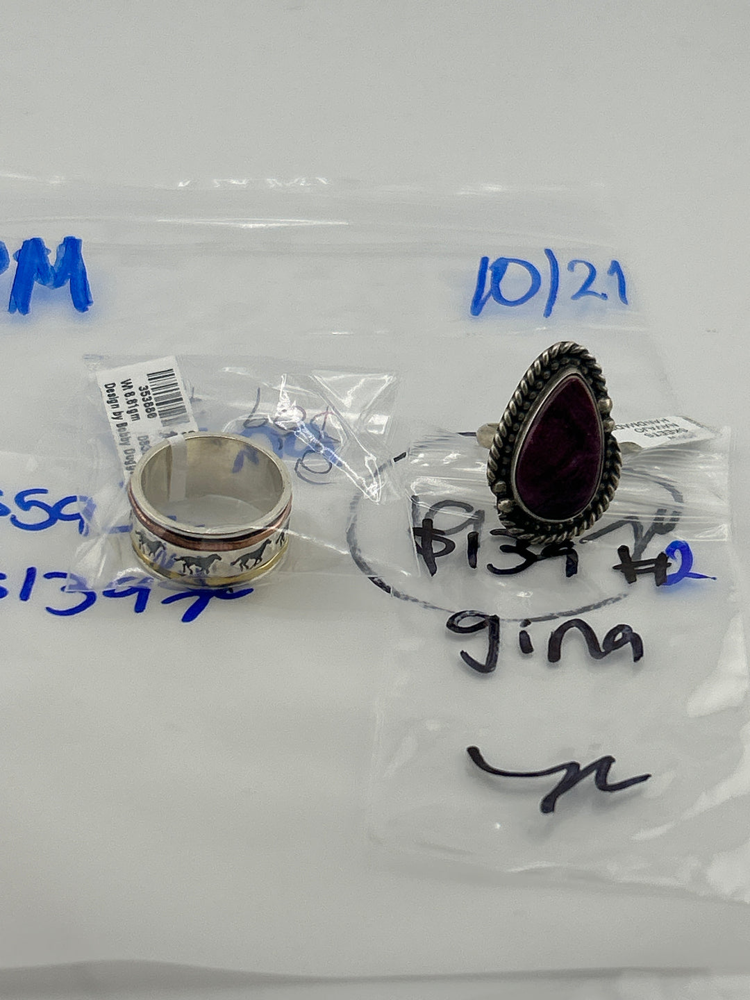 PM SHOW 48HR - RESERVED FOR: gina - 10/21/2025 FL tiktok Live Show - 2 Sterling Silver Items
