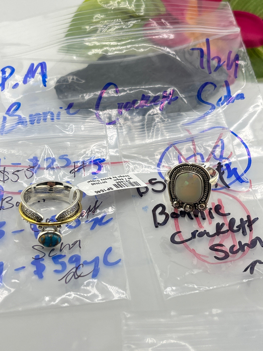 PM SHOW 48HR - RESERVED FOR: Bonnie Crockett Scha  - 7/24/2025 FL tiktok Live Show - 2 Sterling Silver Items