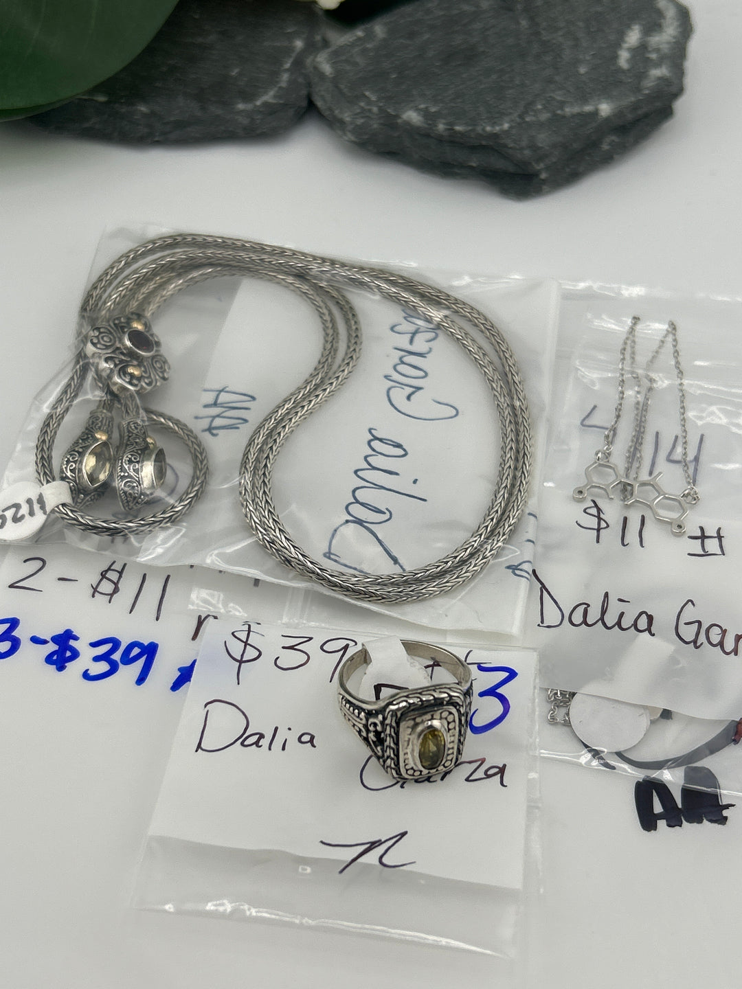 RESERVED FOR: Dalia Garza - 4/14/2025 tiktok Live Show - 3 Sterling Silver Items