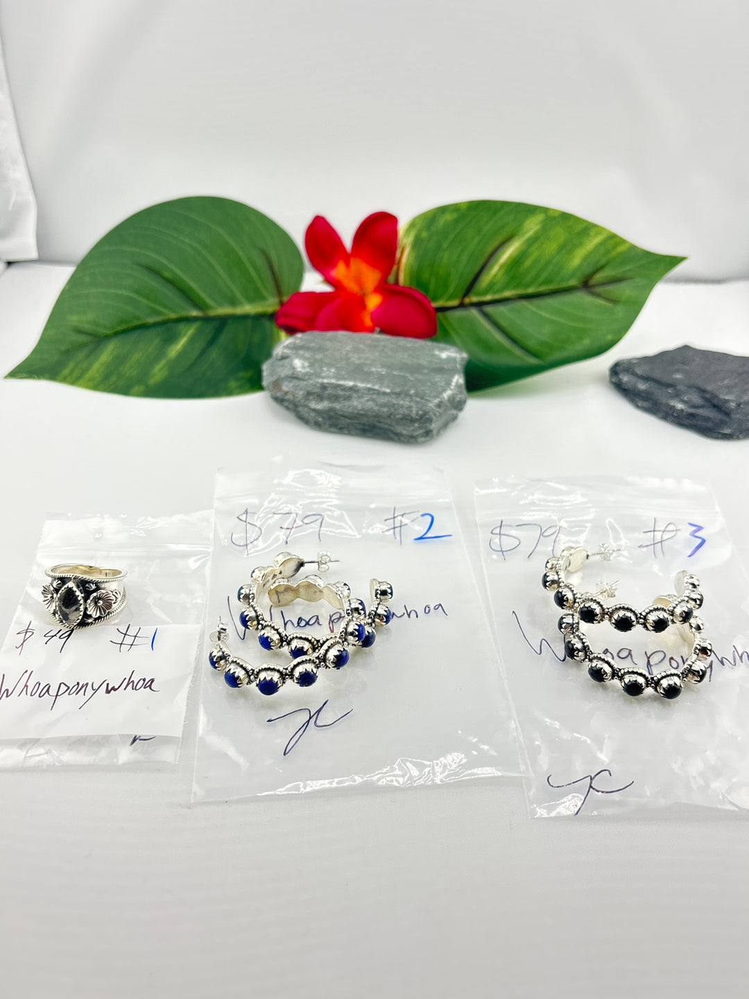 RESERVED FOR: Whoaponywhoa - 4/11/2025 The Collective Boutique App Live Show - 3 Sterling Silver Items