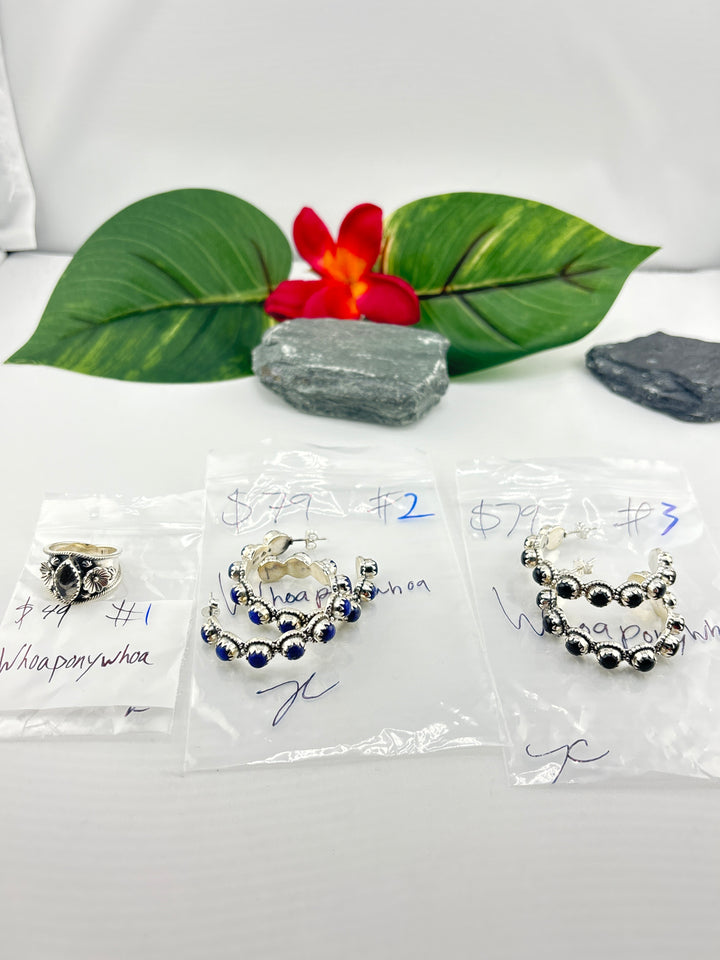 RESERVED FOR: Whoaponywhoa - 4/11/2025 The Collective Boutique App Live Show - 3 Sterling Silver Items