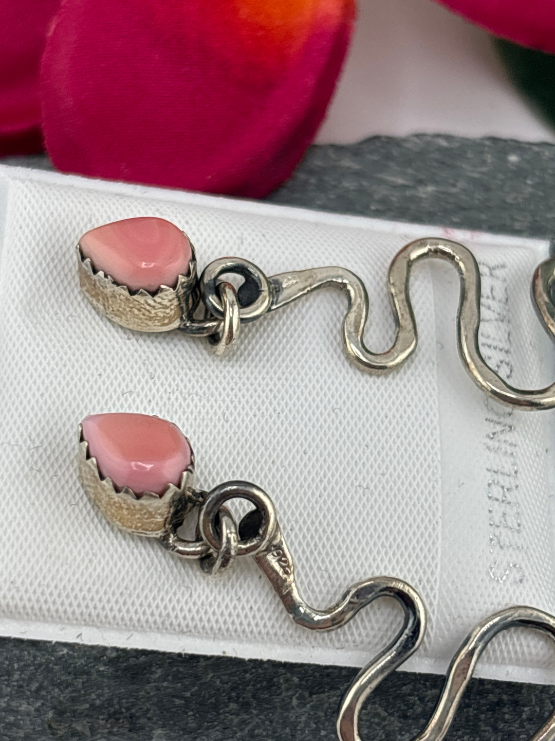 Queen Conch Snake Stud Dangle Earrings