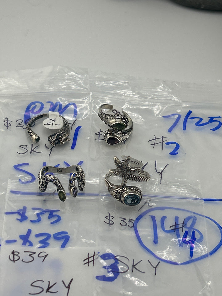 PM SHOW 48HR - RESERVED FOR:  SKY - 7/25/2025 FL tiktok Live Show - 4 Sterling Silver Items