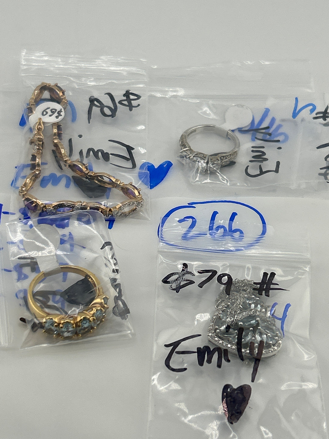 PM SHOW 48HR - RESERVED FOR: Emily❤️ - 10/16/2025 FL tiktok Live Show - 4 Sterling Silver Items